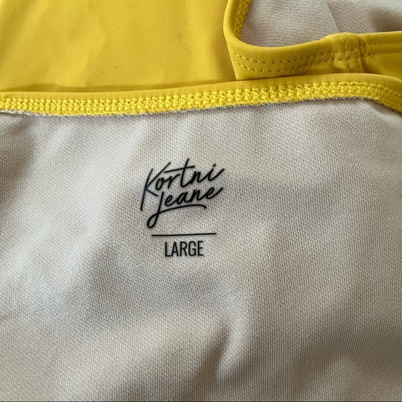 Kortni Jeane 3D Floral Swimsuit Bottoms, Sz L - Picture 3 of 5